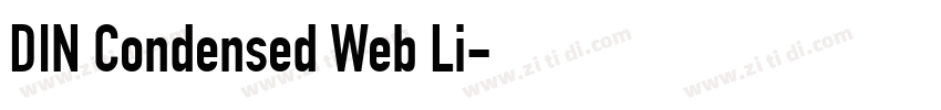 DIN Condensed Web Li字体转换